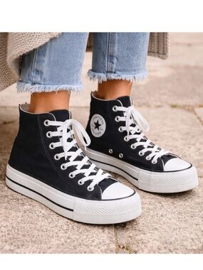 CONVERSE Chuck Taylor All Star Platform High Top Canvas Shoes sz 10